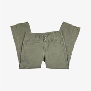 DKNY low rise slight flare khaki slight green petite pants